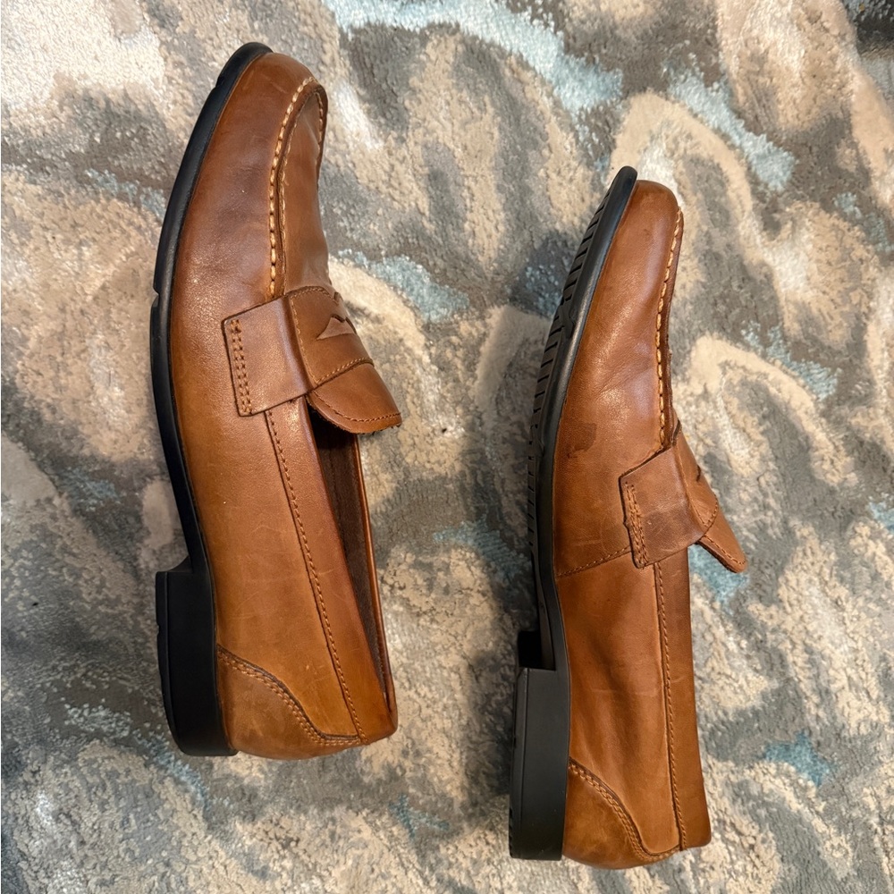 Rockport Tan Leather Slip-On Loafers